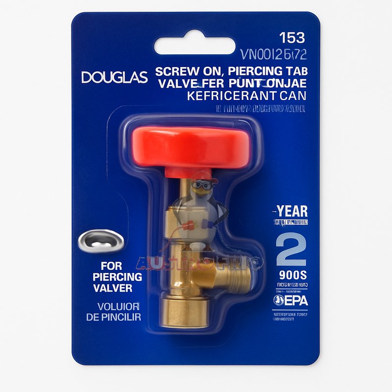 VALVULA POTES GAS CON ROSCA ROJA