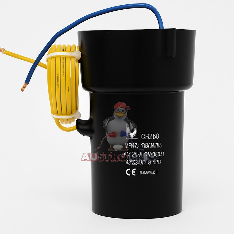 CAPACITOR DE 52UF CON SOPORTE FRIGIDERE /ELEC